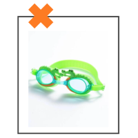 Duikbril krokodil groen